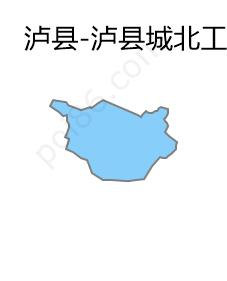 泸县城北工业园区边界地图