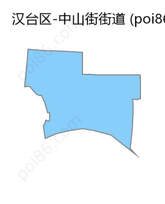 中山街街道边界地图