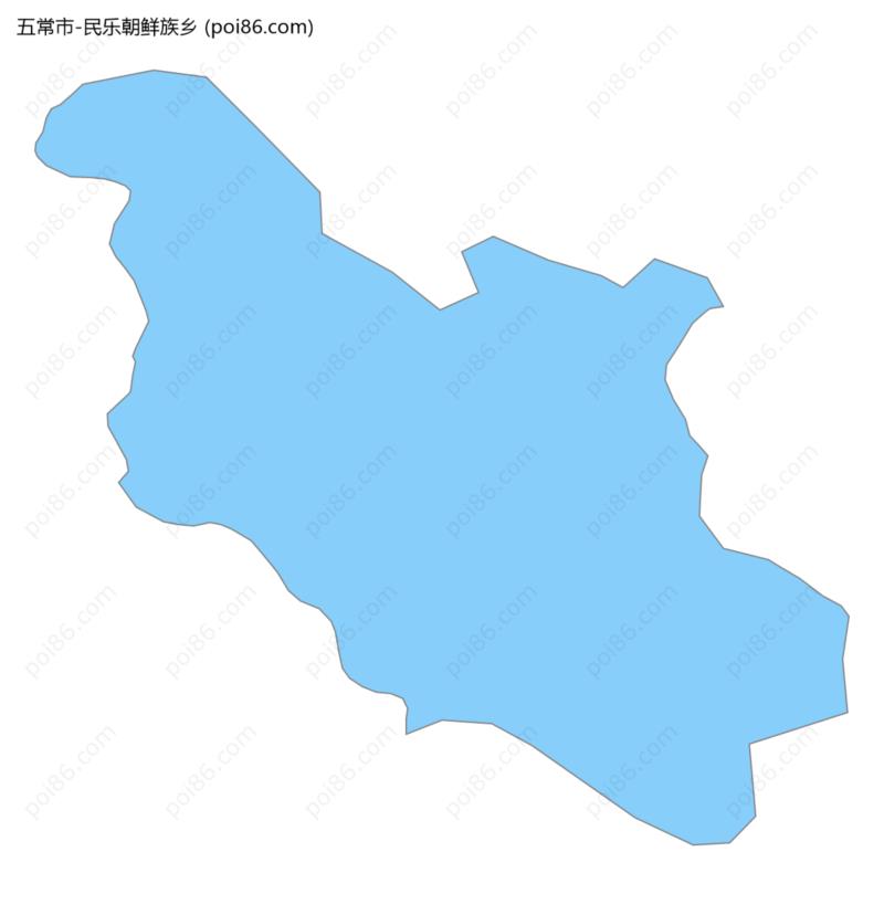 民乐朝鲜族乡边界地图