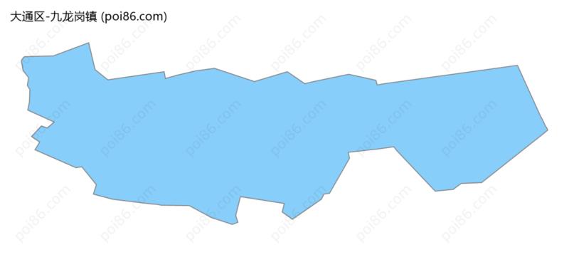 九龙岗镇边界地图
