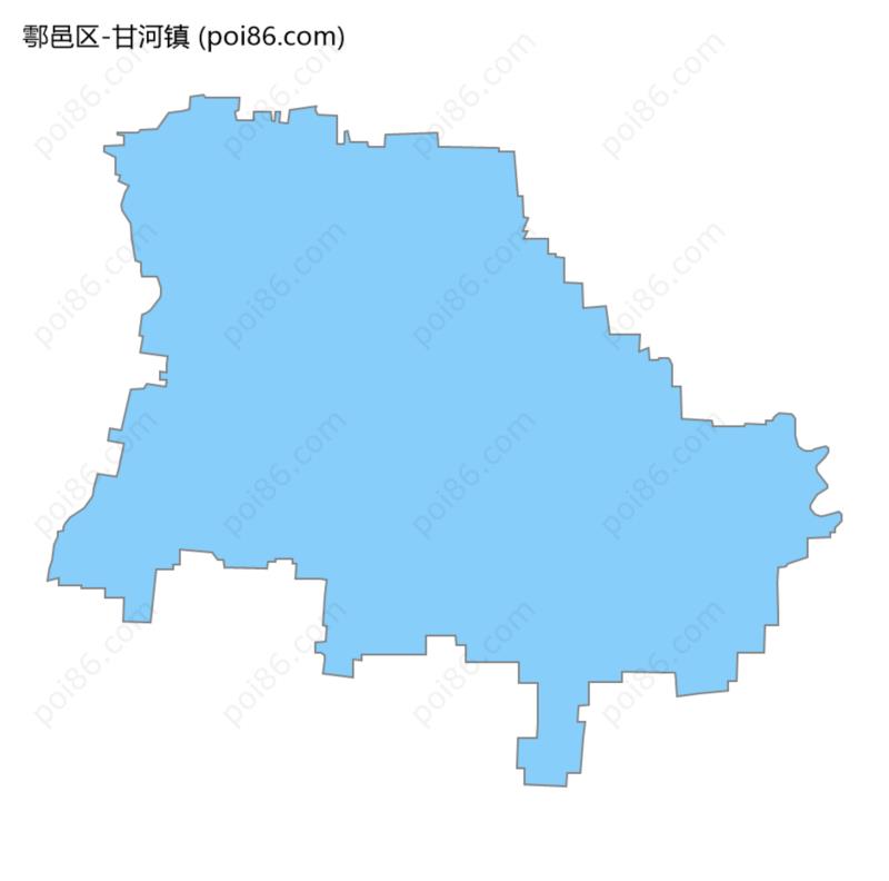 甘河镇边界地图