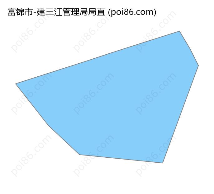 建三江管理局局直边界地图