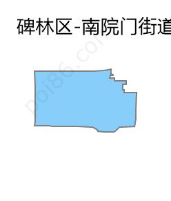 南院门街道边界地图