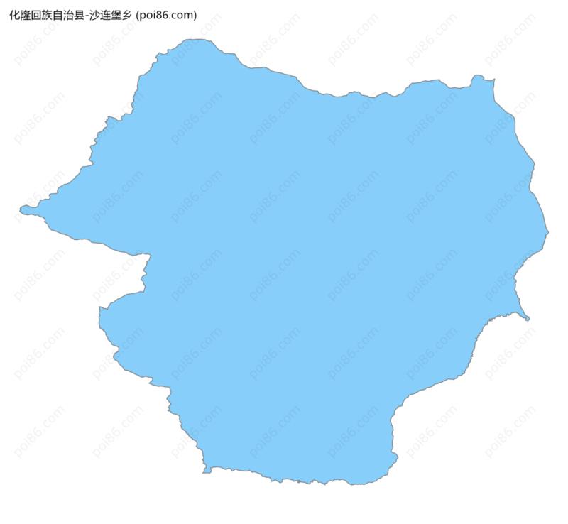 沙连堡乡边界地图