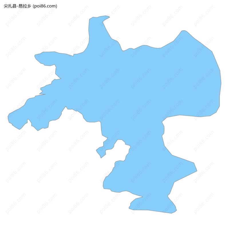 昂拉乡边界地图