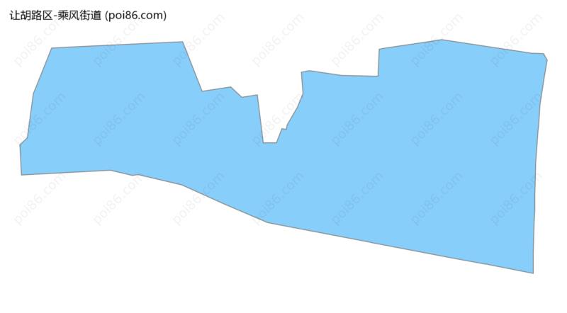 乘风街道边界地图