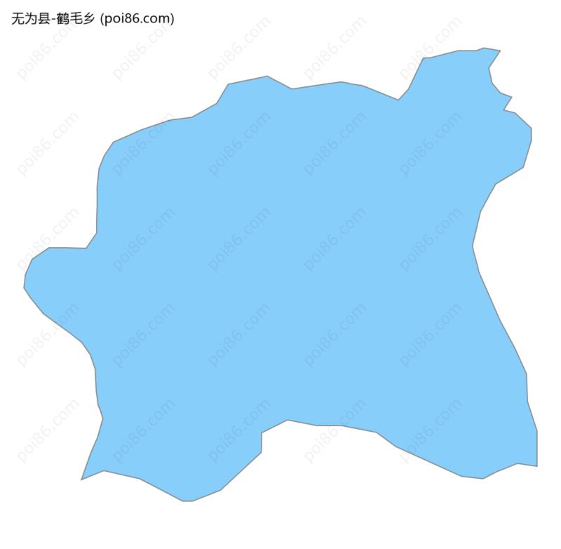 鹤毛乡边界地图