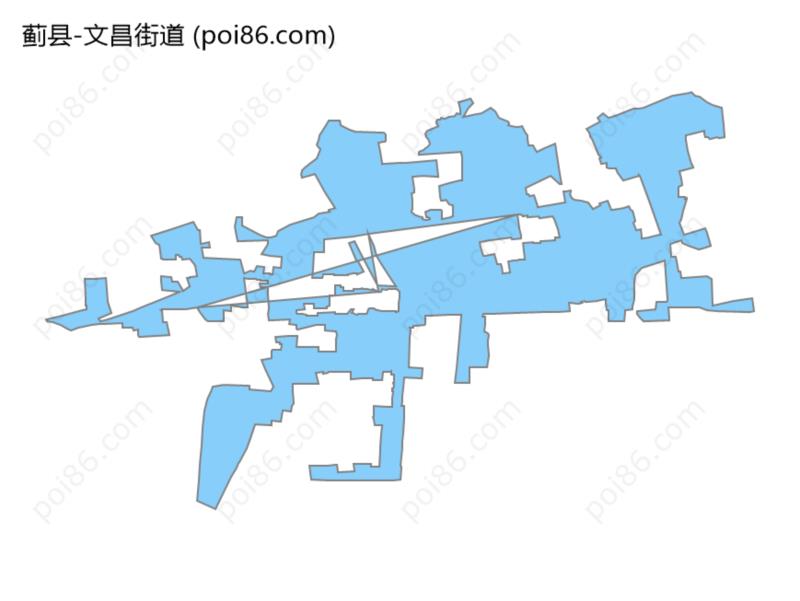 文昌街道边界地图