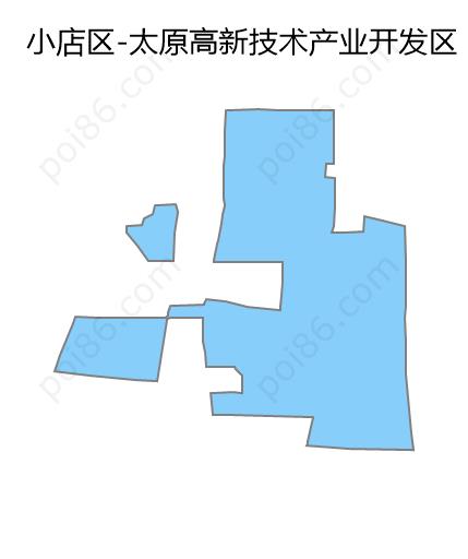 太原高新技术产业开发区边界地图