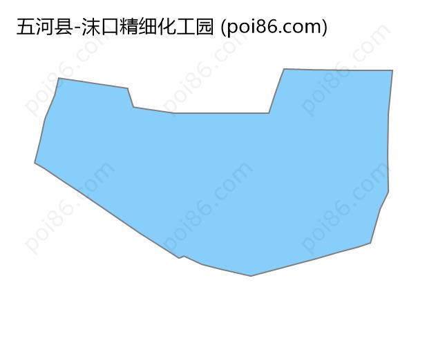 沫口精细化工园边界地图