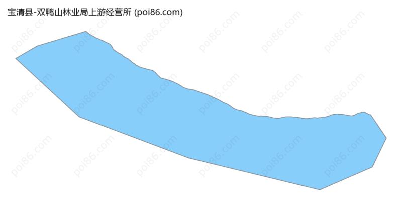 双鸭山林业局上游经营所边界地图