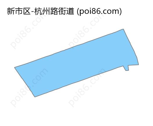 杭州路街道边界地图