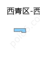 西青高校区边界地图