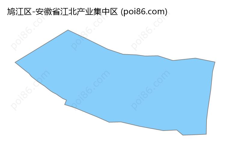 安徽省江北产业集中区边界地图