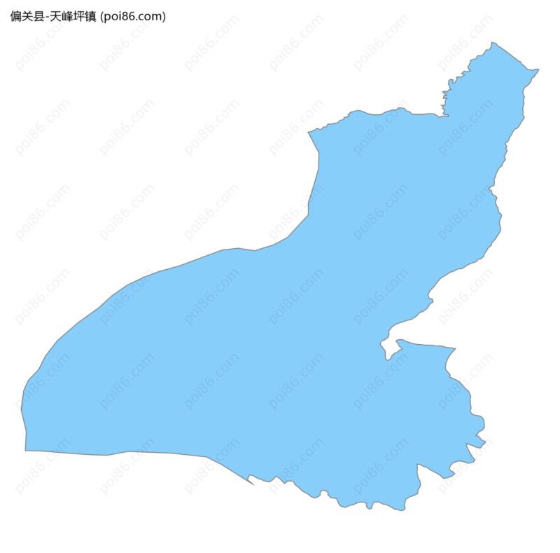 天峰坪镇边界地图