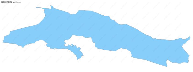 牙甫泉镇边界地图
