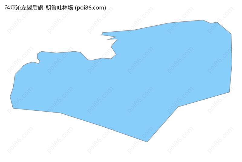 朝鲁吐林场边界地图