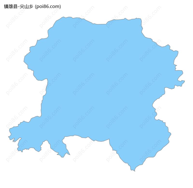 尖山乡边界地图