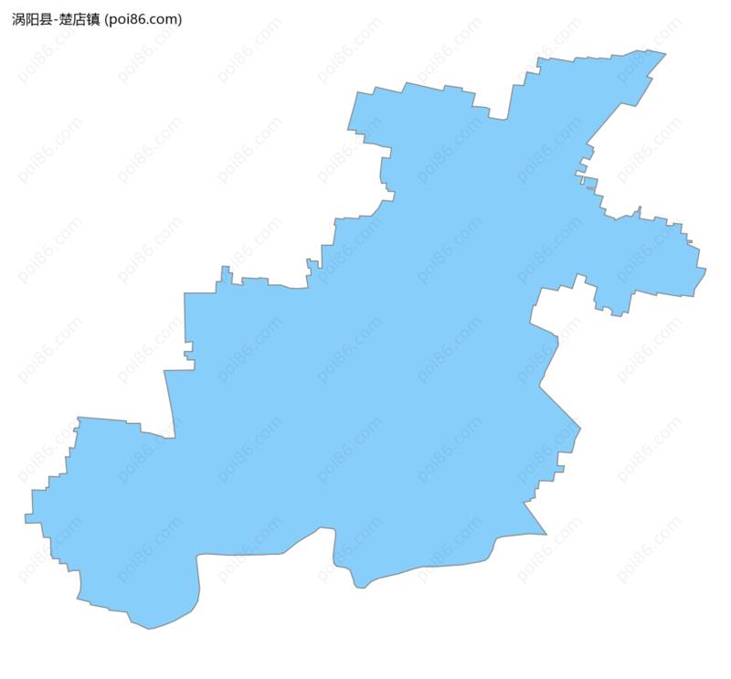楚店镇边界地图