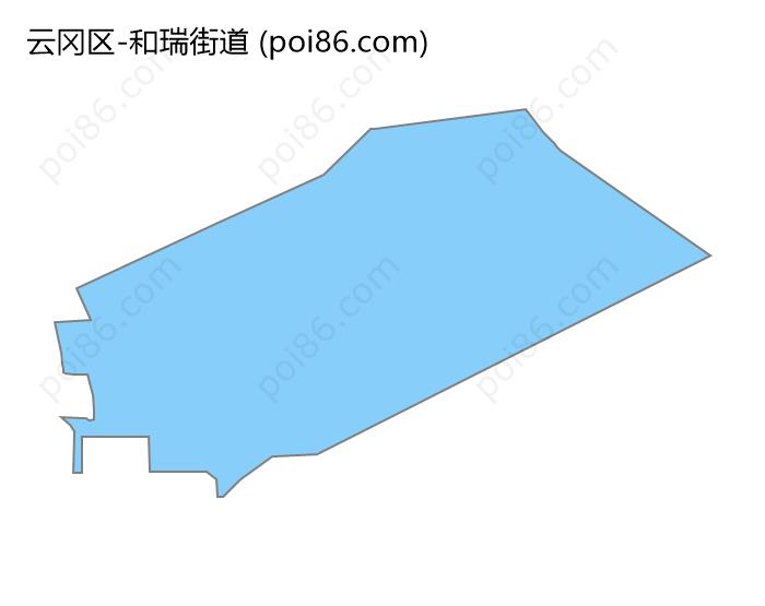 和瑞街道边界地图