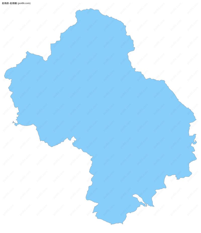 勐海镇边界地图