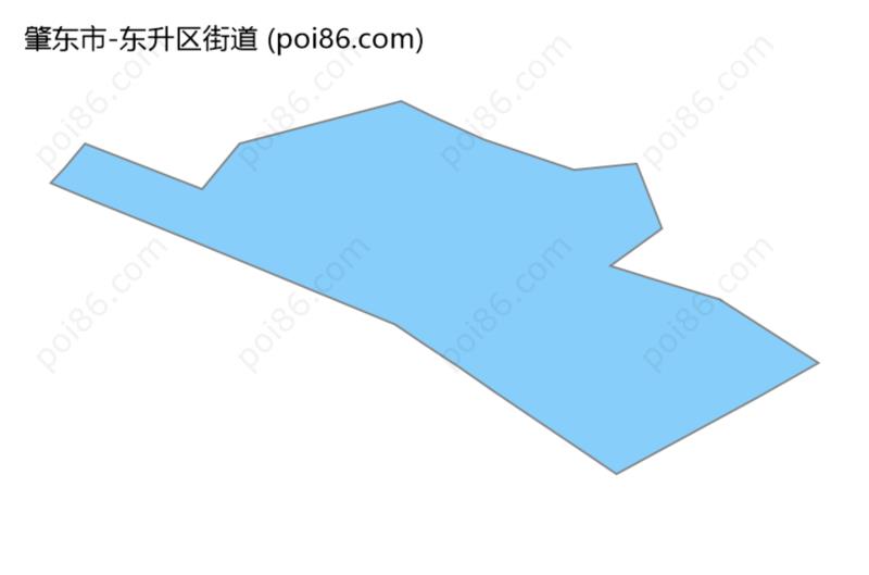 东升区街道边界地图