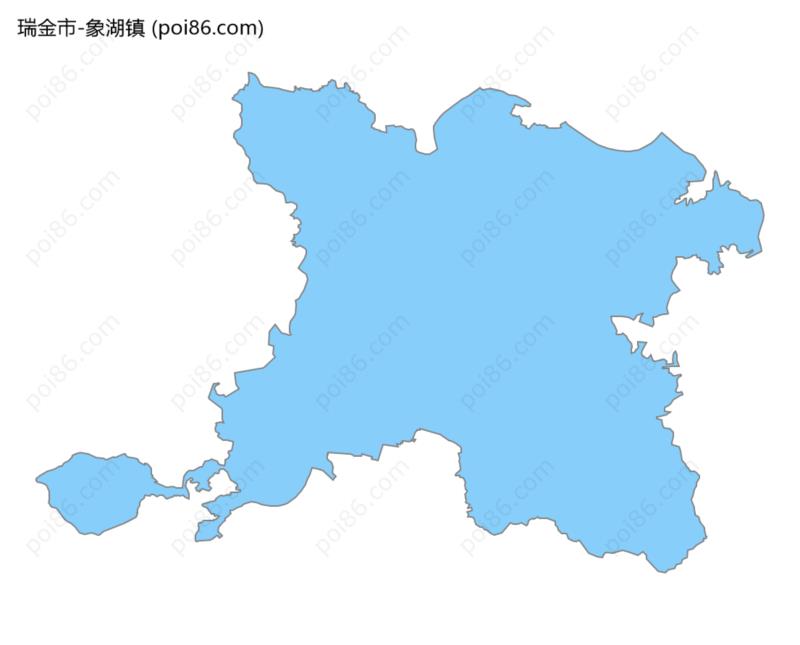 象湖镇边界地图