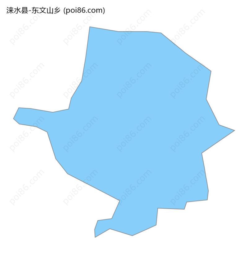 东文山乡边界地图