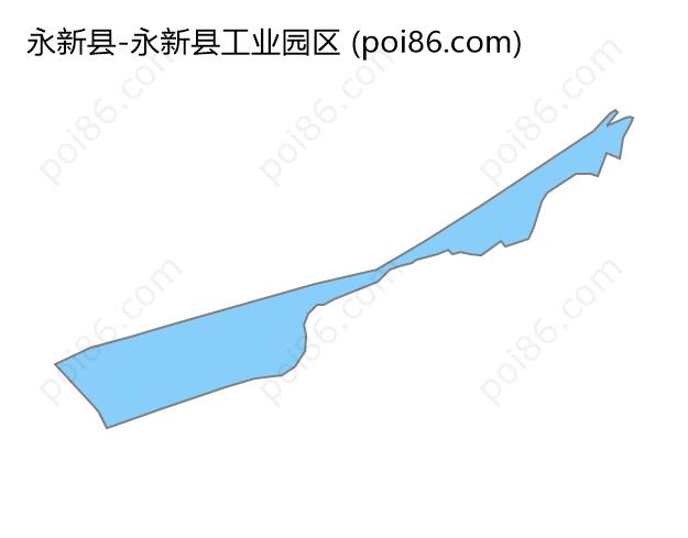 永新县工业园区边界地图