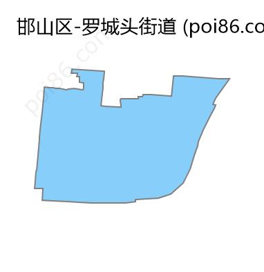 罗城头街道边界地图